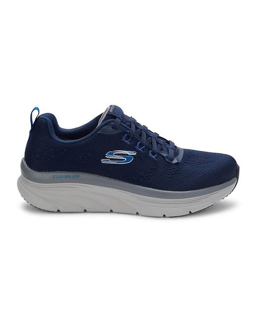 Skechers Logo Mesh Sneakers in Navy (Blue) | Lyst UK