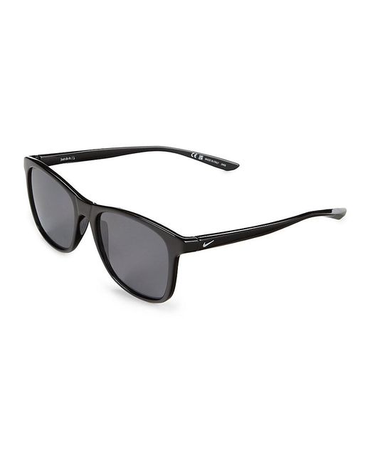 Nike Black Passage 55mm Rectangle Sunglasses