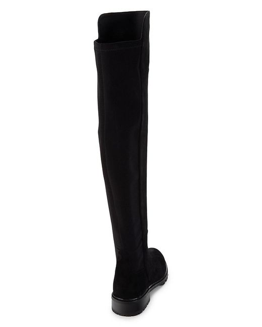 Stuart Weitzman Studded knee-high Leather Boots - Farfetch