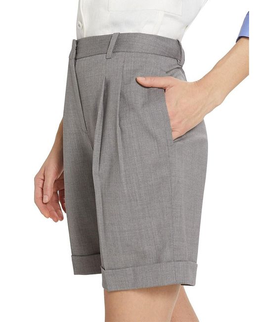 Twp Gray Mark Wool Blend Shorts