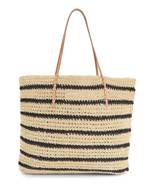 Hat Attack Natural Nova Striped Tote