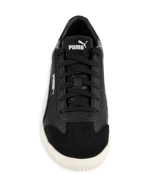 PUMA Black Club Low Top Colorblock Sneakers for men