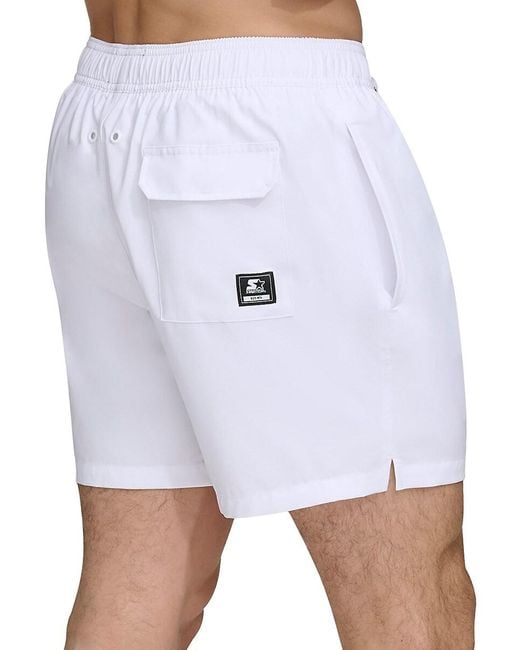 Starter Red Regular Fit Drawstring Shorts for men