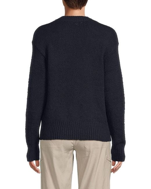 Vince Blue Drop Shoulder Sweater
