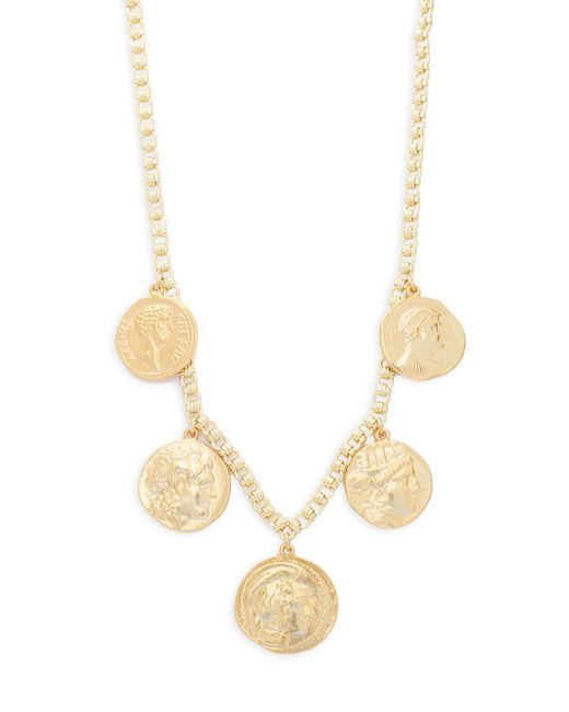 Kenneth Jay Lane Goldtone Multi coin Necklace in Metallic Lyst