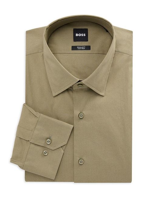 Boss Green H-Joe Kent Solid Dress Shirt for men