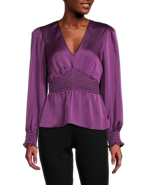 Bcbg leather hotsell peplum top