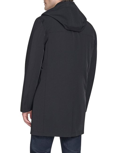 Cole Haan Blue 3-in-1 Hooded Rain Jacket for men