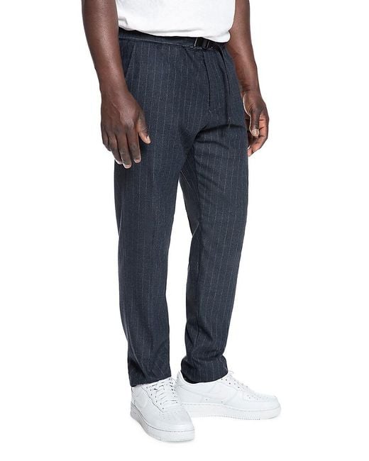 White Sand Red Houndstooth Flat-Front Pants for men