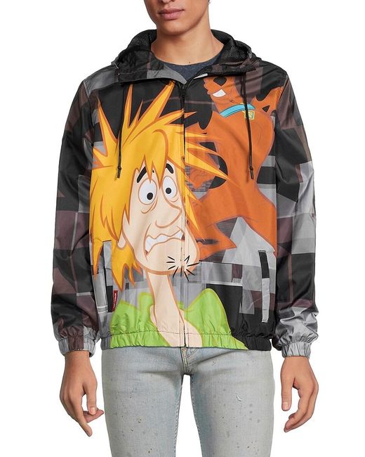 Members Only Black Scooby Windbreaker for men