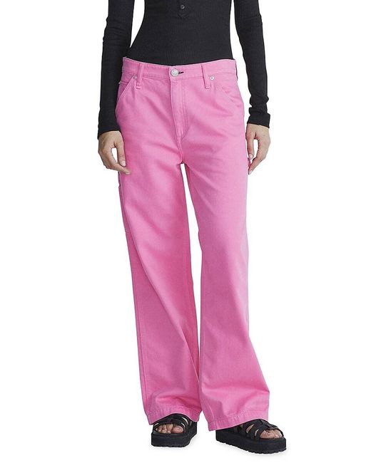 Rag & Bone Pink Sid Carpenter Jeans