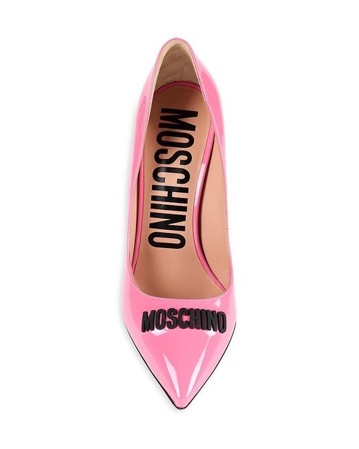 Moschino Pink Patent Leather Stiletto Pumps