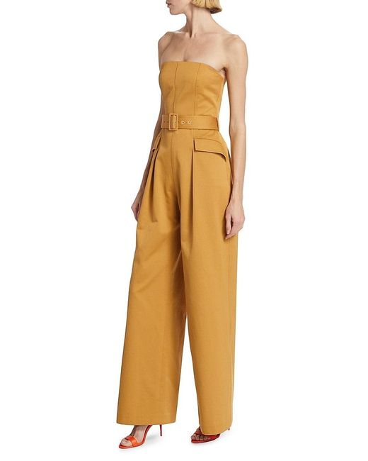 A.L.C. Multicolor A. L.C. Presley Belted Cotton Jumpsuit