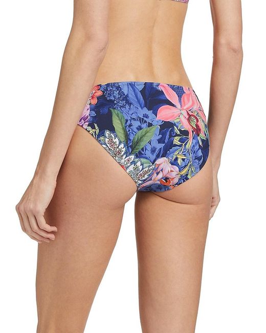 Johnny Was Blue Neon Jungle Hipster Bikini Bottom