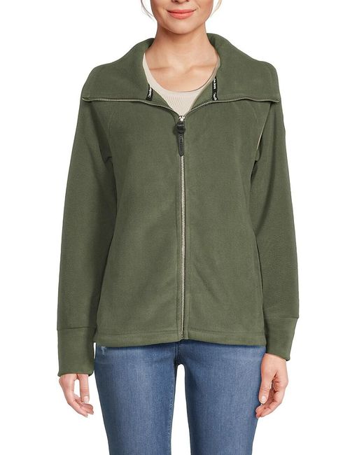Calvin Klein Green Mock Collar Jacket