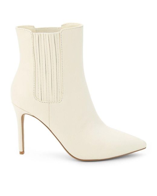 Saks Fifth Avenue White Saks Fifth Avenue Tayna Leather Stiletto Ankle Boots