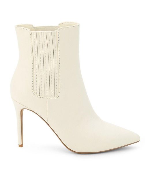 Saks Fifth Avenue Tayna Leather Stiletto Ankle Boots in White Lyst