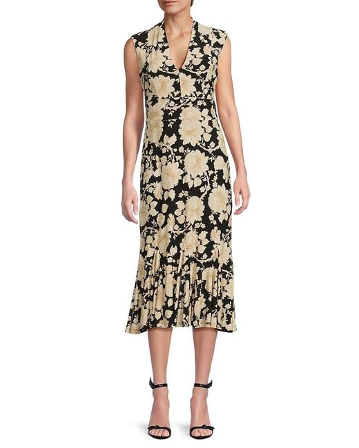 Tommy Hilfiger Multicolor Floral Jersey Midi-Dress