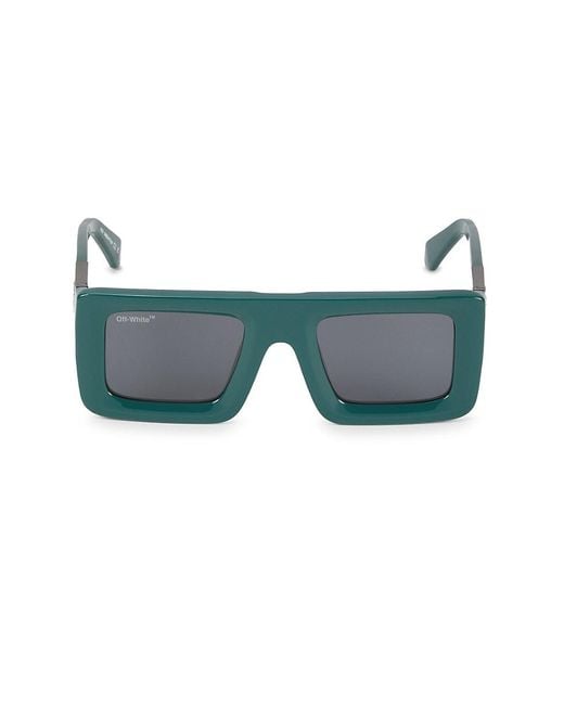 Off-White c/o Virgil Abloh Blue 51mm Square Sunglasses