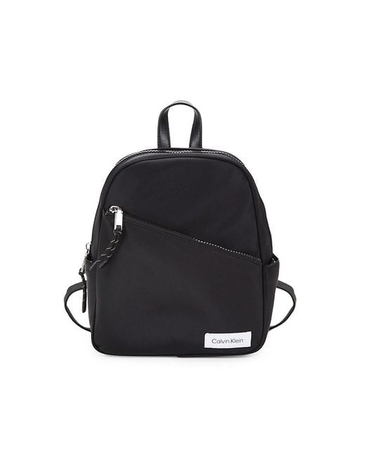 Calvin Klein Evie Logo Backpack in Black | Lyst Canada