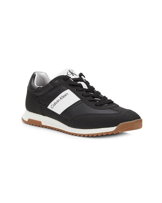 Calvin Klein Black Galent Casual Low-Top Sneakers for men