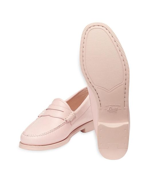 G.H.BASS Pink G. H. Bass Whitney Leather Penny Loafers