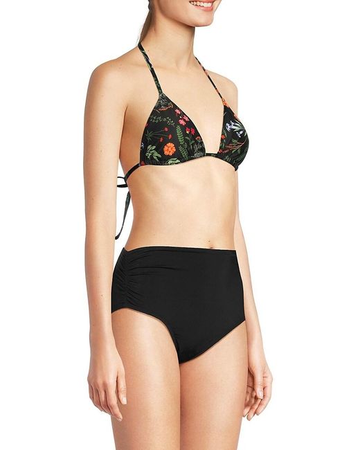 Hutch Multicolor Floral Triangle Bikini Top