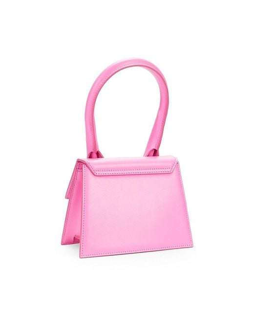 Jacquemus Pink Mini Le Chiquito Leather Top Handle Bag