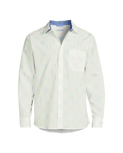 Tommy Bahama White Florida Falls Long Sleeve Shirt for men
