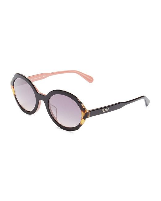 prada black round sunglasses
