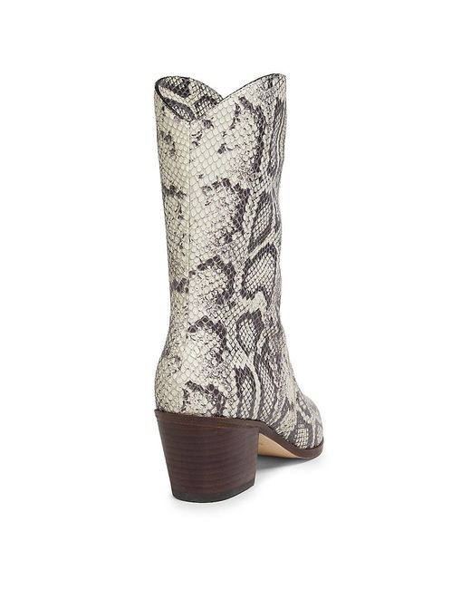 L'Agence Multicolor Claude 60Mm Snake Print Ankle Boots