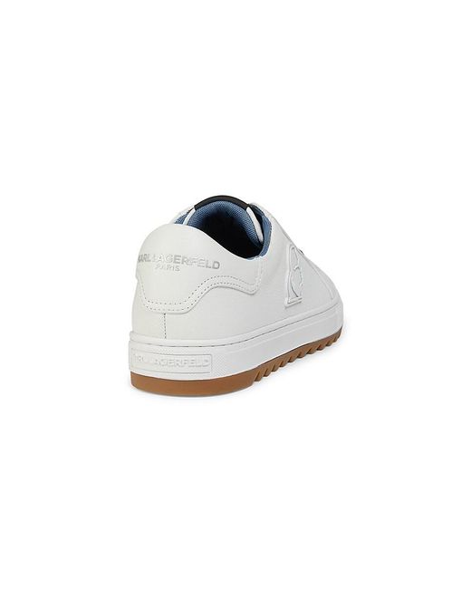 Karl Lagerfeld White Logo Low-top Sneakers for men