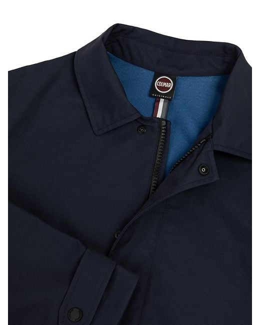 Colmar Blue Longline Coat for men