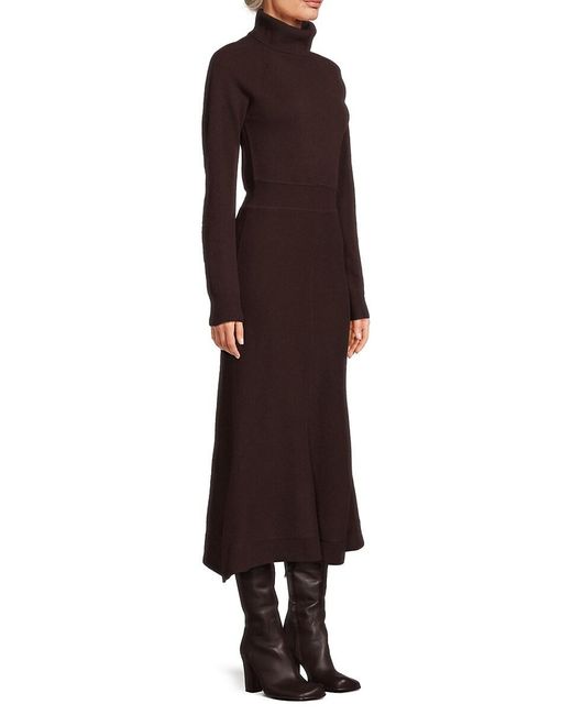 10 Crosby Derek Lam Multicolor Bethany Wool Turtleneck Midi-Dress