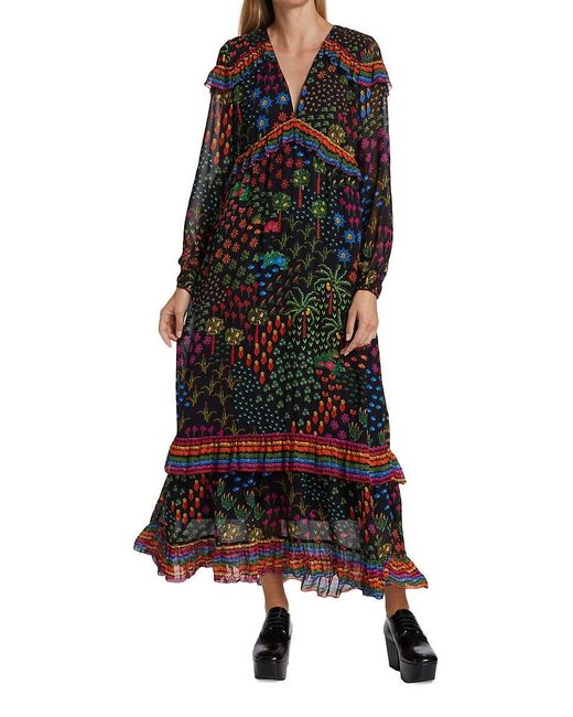 FARM Rio Fruit Garden Maxi Dress in Black Lyst