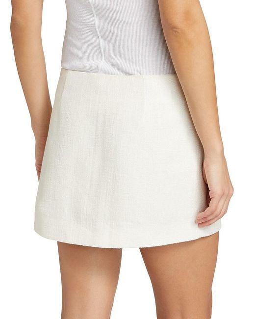 A.L.C. White A. L.C. Kelley Fringe Miniskirt