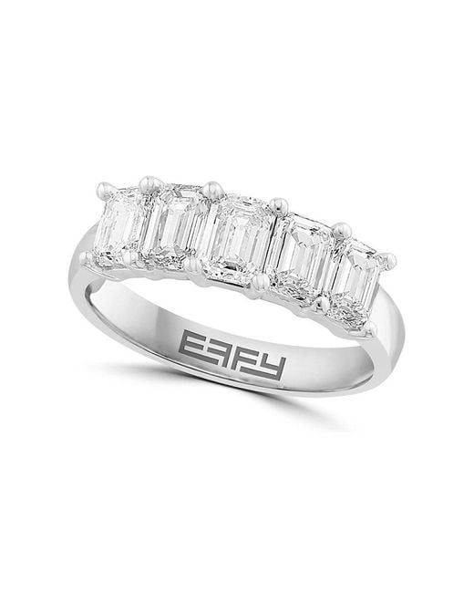 Effy Metallic 14K & 1.96 Tcw Lab-Grown Diamond Ring