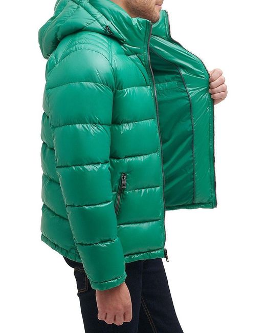 Guess green coat store