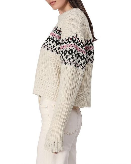 Rag & Bone Natural Leigh Fair Isle Sweater