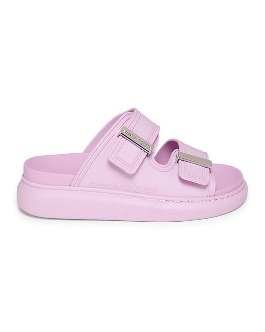 Alexander McQueen Pink Strappy Platform Sandals