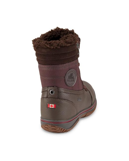 Pajar Brown Tour Faux Fur Lined Boots for men