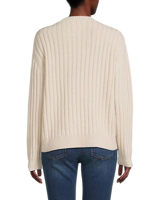 Twp Natural Ribbed Cashmere Sweater