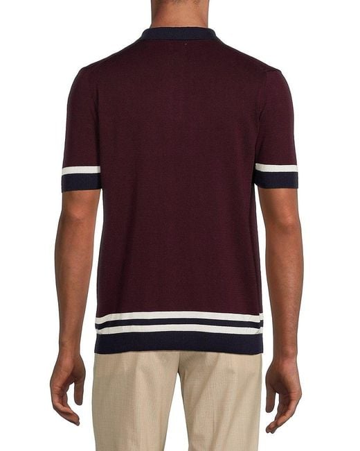 Racing shop stripe sweater