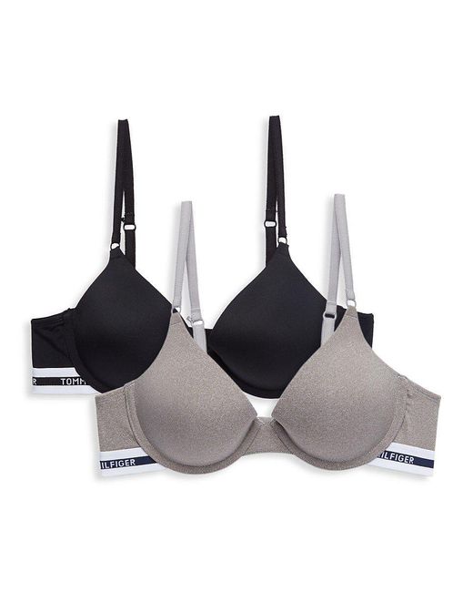 Tommy Hilfiger Women's Microfiber Push Up Bra 2-Pack, Allovrtmmysc/Bw, (34)  A : : Clothing, Shoes & Accessories