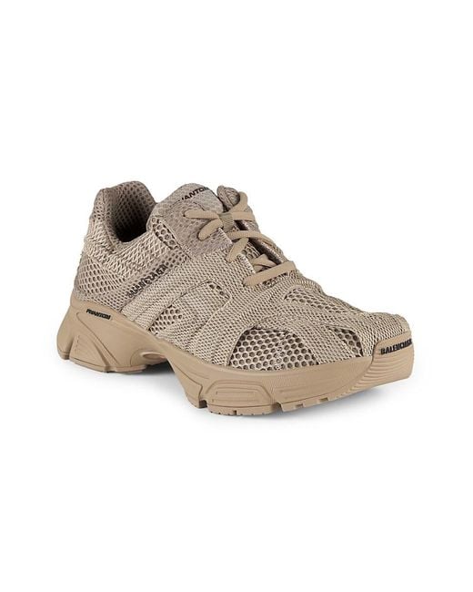 Balenciaga Brown Phantom Mesh Sneakers