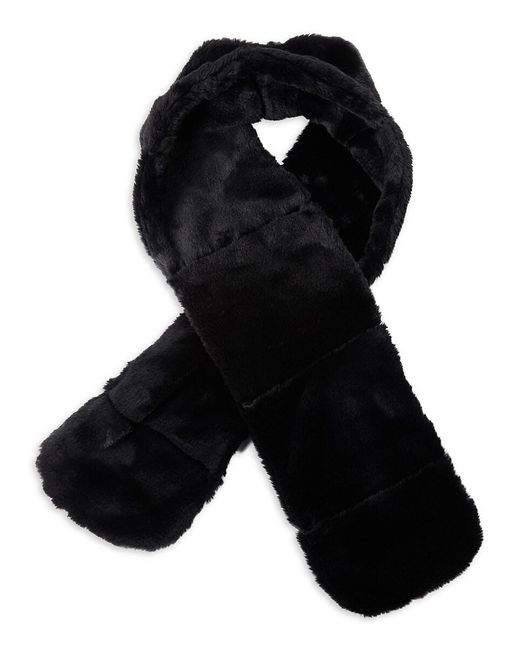 UGG Faux Fur Scarf in Red | Lyst 