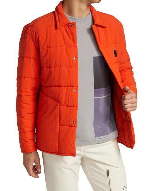 marshall artist overshirt orange