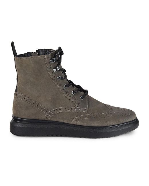 grey suede wingtips