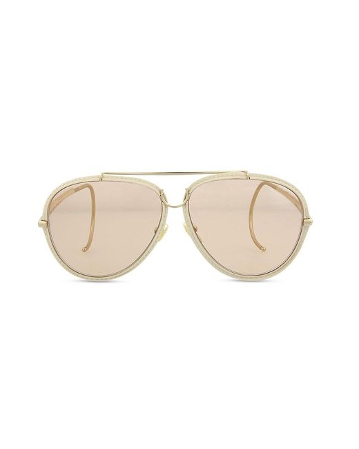 Chloe 50Mm Aviator Sunglasses in Natural Lyst Australia