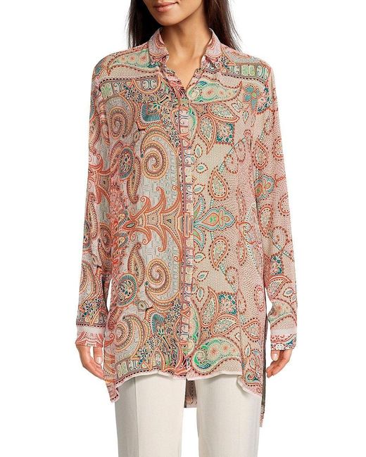 ETRO paisley button-down silk shirt